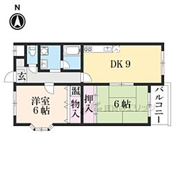 エクシードSS 2LDKの間取図画像