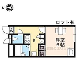 レオパレスサントピア 1Kの間取図画像