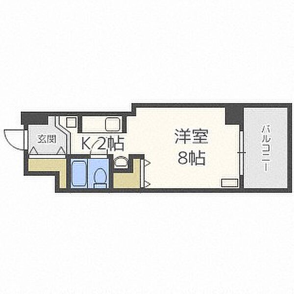 メゾンドブーケ円山 ｜北海道札幌市中央区北一条西23丁目(賃貸マンション1K・6階・21.56㎡)の写真 その2