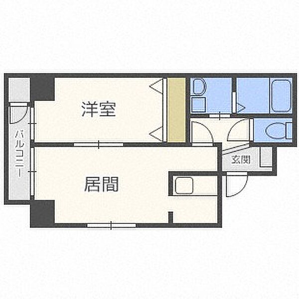 サンコート平和通 ｜北海道札幌市白石区平和通2丁目南(賃貸マンション1LDK・9階・40.32㎡)の写真 その2