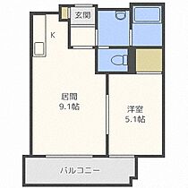 グランドビュー共応  ｜ 北海道札幌市白石区本通17丁目南（賃貸マンション1LDK・7階・34.88㎡） その2