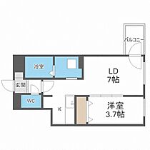 Ｃｏｕｒｔ　Ｔｉａｒａ  ｜ 北海道札幌市豊平区西岡四条8丁目（賃貸マンション1LDK・1階・30.20㎡） その2