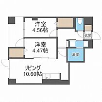 ＭＯＤＥＮＡ　ＳＩＡＮ  ｜ 北海道札幌市中央区南六条西12丁目（賃貸マンション2LDK・6階・48.18㎡） その2