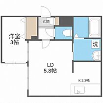 Ｌｅ　ｔｒａｉｎ　ｂｌｅｕ 401 ｜ 北海道札幌市東区北十七条東1丁目（賃貸マンション1LDK・4階・27.78㎡） その2