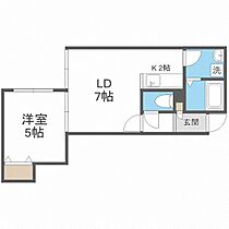 リベルテ  ｜ 北海道札幌市北区篠路一条5丁目（賃貸アパート1LDK・1階・32.13㎡） その2