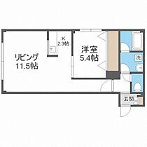 十三和ＭＳ  ｜ 北海道札幌市西区発寒十一条4丁目（賃貸マンション1LDK・4階・47.83㎡） その2