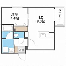 Ｓ－ＲＥＳＩＤＥＮＣＥ東札幌ａｚｕｒｅ  ｜ 北海道札幌市白石区東札幌六条2丁目（賃貸マンション1LDK・2階・35.10㎡） その2