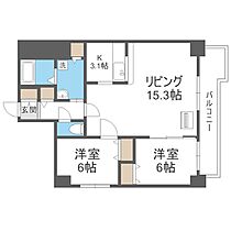 サンコート南4条  ｜ 北海道札幌市中央区南四条西13丁目（賃貸マンション2LDK・2階・60.06㎡） その2