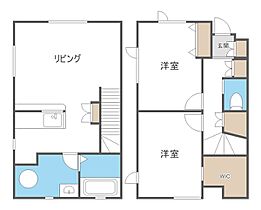 テラスハウス　西野4ー3  ｜ 北海道札幌市西区西野四条3丁目（賃貸テラスハウス2LDK・2階・65.47㎡） その2