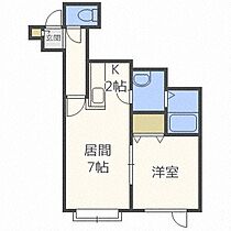 フォート・デルッシ新発寒  ｜ 北海道札幌市手稲区新発寒四条4丁目（賃貸アパート1LDK・1階・33.18㎡） その2