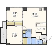 ＥＦ　Ｔｏｗｎ　1ｓｔ  ｜ 北海道札幌市豊平区中の島一条4丁目（賃貸マンション2LDK・7階・58.00㎡） その2