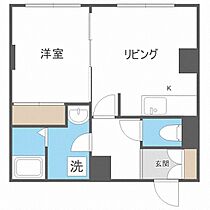 共済ハウス  ｜ 北海道札幌市中央区南六条西11丁目（賃貸マンション1LDK・2階・34.20㎡） その2