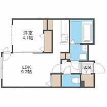 ＣＲＥＡ南8条  ｜ 北海道札幌市中央区南八条西12丁目（賃貸マンション1LDK・2階・35.12㎡） その2