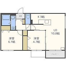 間取図画像 2LDK