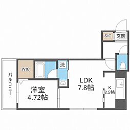 間取図画像 1LDK