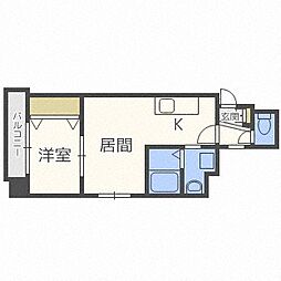 クラッセ北大前3 1LDKの間取図画像