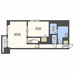 プライムアーバン札幌医大前 1LDKの間取図画像