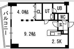 グランカーサ永山公園通west 1LDKの間取図画像