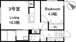 JR函館本線 手稲駅 徒歩4分 3階/-