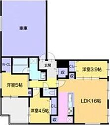仮)ラ・シュエット元町 3LDKの間取図画像