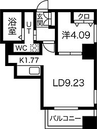 REGALO菊水二条 1LDKの間取図画像