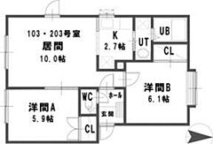 物件の間取り