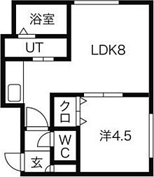 札幌市電2系統 西線6条駅 徒歩6分 3階/-