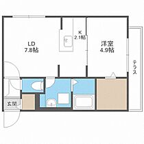 ブランシャール円山医大前  ｜ 北海道札幌市中央区南四条西20丁目（賃貸マンション1LDK・1階・37.10㎡） その2