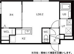 CAVIAR56 1LDKの間取図画像
