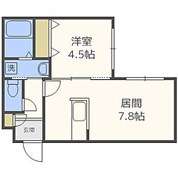 LaplaceEast 1LDKの間取図画像