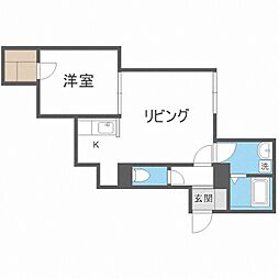 サンテラス手稲 1LDKの間取図画像