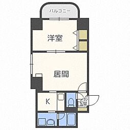 パルクアレースダハイム 1LDKの間取図画像