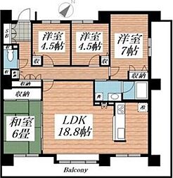 ヴェルドミール桑園壱番館 4LDKの間取図画像