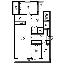 フェスタリア宮の森 3階/-