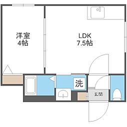 ラフィーネ発寒南II 4階/-