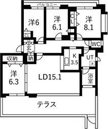 札幌市営東西線 宮の沢駅 徒歩8分 1階/-