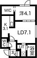 Porte・bonheurNishisen6jo5階6.9万円