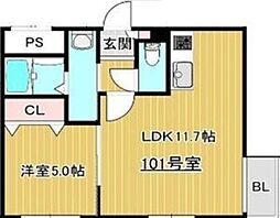 クラリス西町北 1階