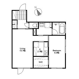 LeJardindeMIYANOMORI 1LDKの間取図画像