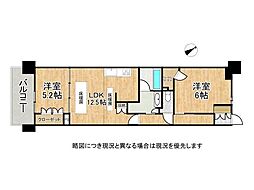 サンメゾン姫路古二階町 2LDKの間取図画像