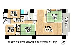 第五恵美酒マンション 4LDKの間取図画像