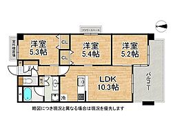 ドムール加美西公園 3LDKの間取図画像