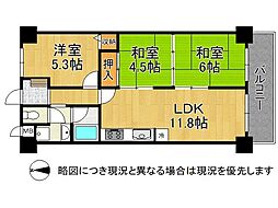 永和ロイヤルマンション 3LDKの間取図画像