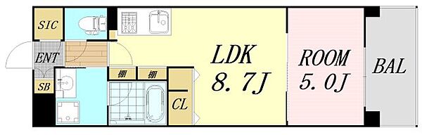 estageo関目高殿 ｜大阪府大阪市旭区高殿7丁目(賃貸マンション1LDK・3階・33.12㎡)の写真 その2