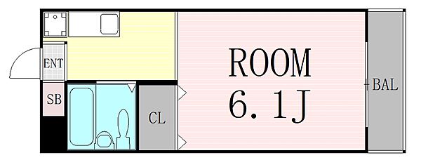 ラパンジール塚本 ｜大阪府大阪市淀川区塚本3丁目(賃貸マンション1R・3階・19.04㎡)の写真 その2