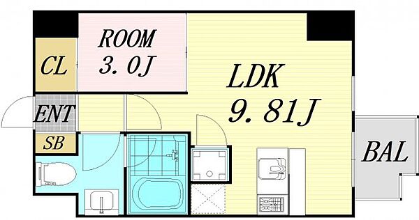 ドリームネオポリス桜ノ宮 ｜大阪府大阪市都島区中野町4丁目(賃貸マンション1LDK・5階・29.84㎡)の写真 その2