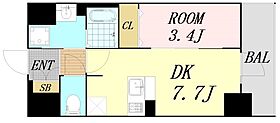 大阪府大阪市浪速区稲荷1丁目（賃貸マンション1DK・8階・28.47㎡） その2