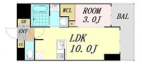 大阪府大阪市浪速区幸町2丁目（賃貸マンション1LDK・12階・32.67㎡） その2