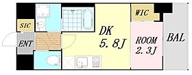 大阪府吹田市江坂町2丁目（賃貸マンション1DK・8階・24.99㎡） その2