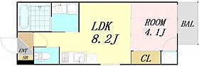 大阪府大阪市城東区関目4丁目（賃貸アパート1LDK・2階・30.27㎡） その2